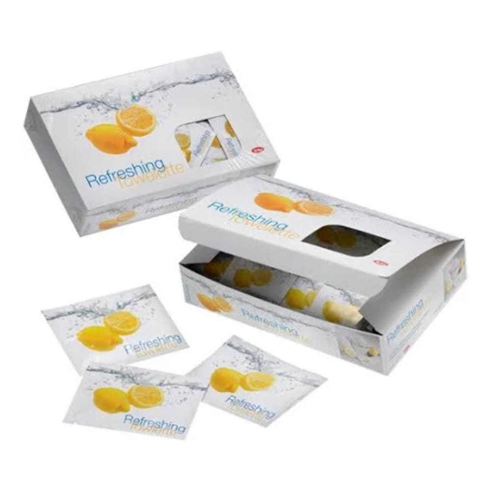 Box da 100 Salviette rinfrescanti al limone Sorrento