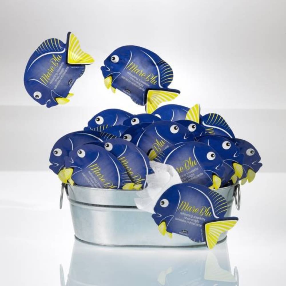 Box of 80 Lemon Refreshing Fish-Shaped Wipes