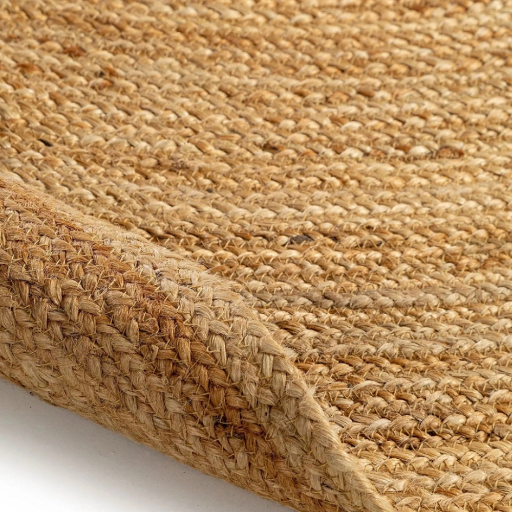 Round Jute Mat Rug 120 x 120 cm