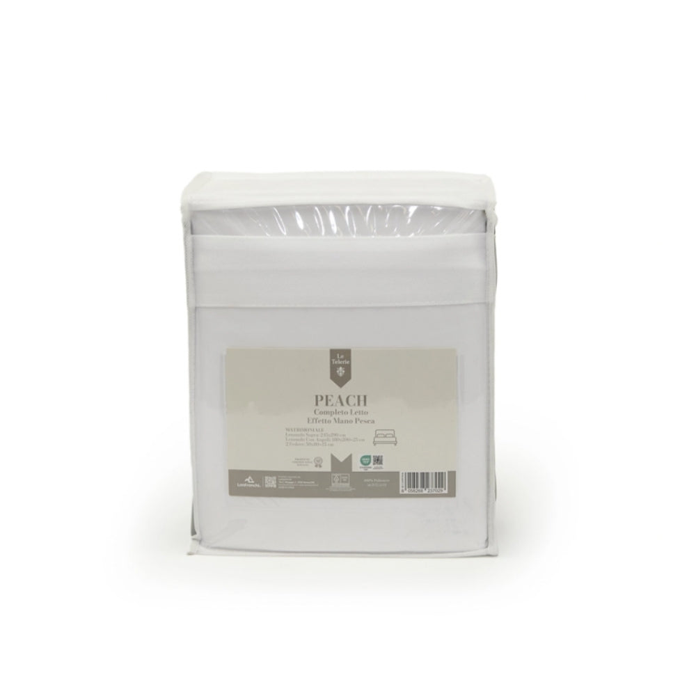 Completo lenzuola no stiro effetto manopesca