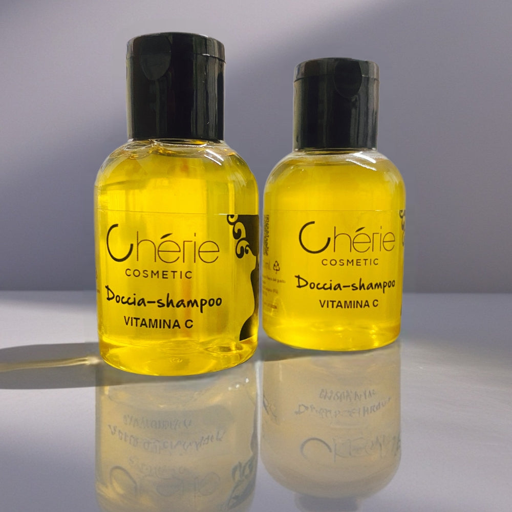 Doccia Shampoo Hotel con Vitamina C in flacone da 30 ml - 300 pezzi - Made in Italy