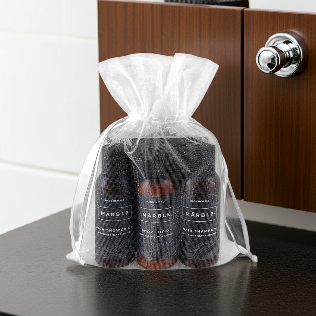 Courtesy Kit Marble Made in Italy packaged with an organza bag