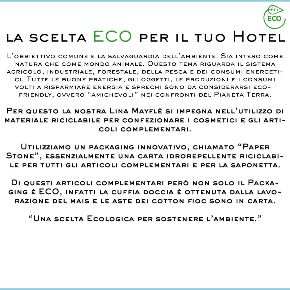 Set Barba ecologico Mayflè Organic confezione da 500 pezzi