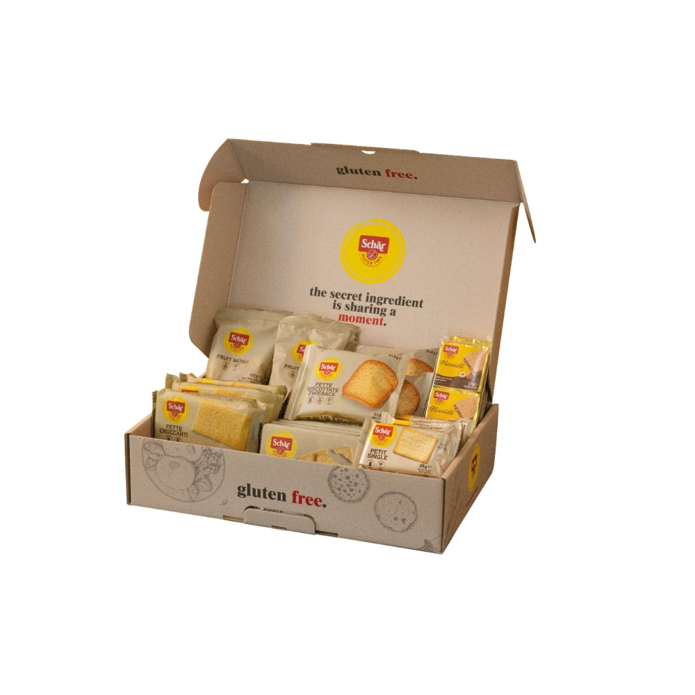 Breakfast Box Schär – Box Colazione Monoporzioni Senza Glutine Assortita