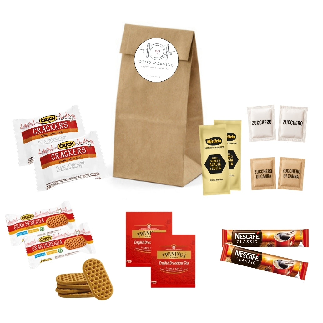 Breakfast Box Mini Snack Crich Kit Colazione per 2 ospiti