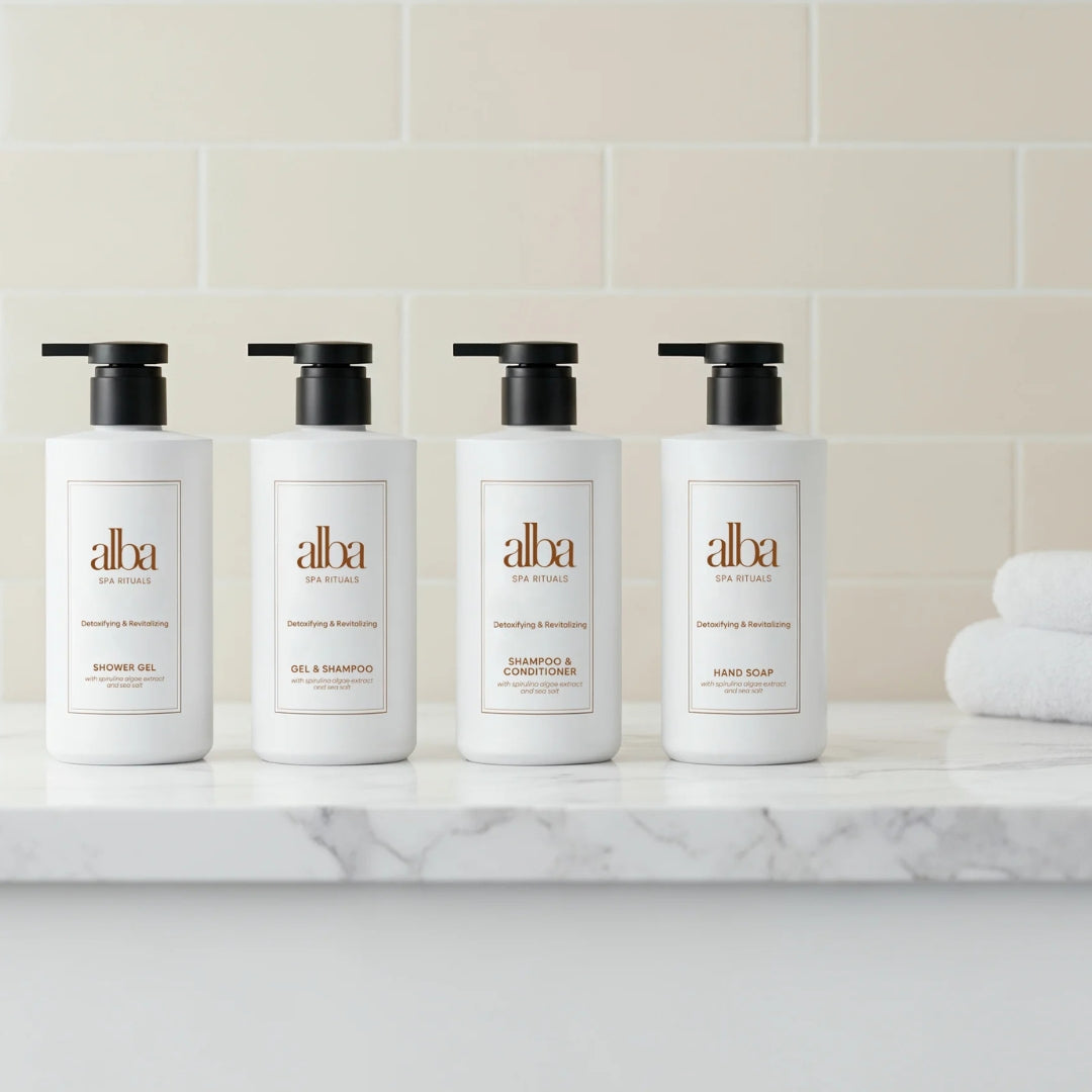 Dispenser monouso Shower Gel Eco-Premium Alba Spa Rituals 450 ml - Hotel, B&B e Luxury Rooms