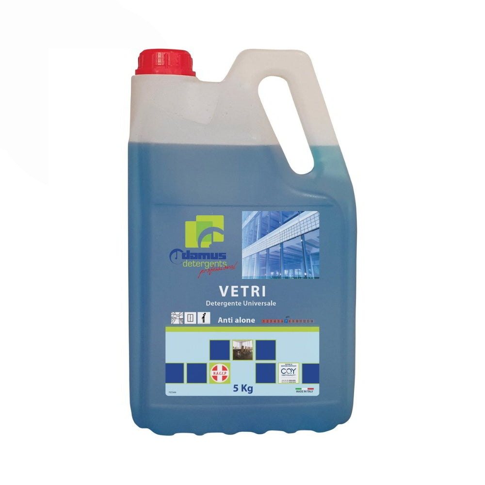 Domus Detergente universale Vetri Limone ad Uso Professionale - Tanica da 5 Kg
