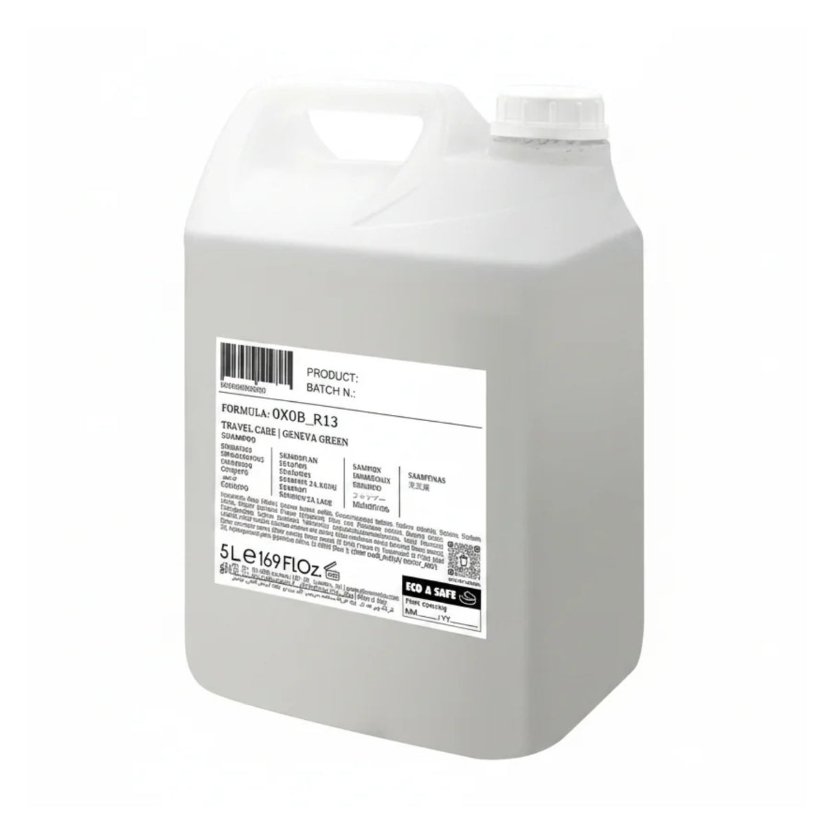 Tanica di Ricarica Shampoo (5 L) - Linee Geneva Green - Travelcare Essentials