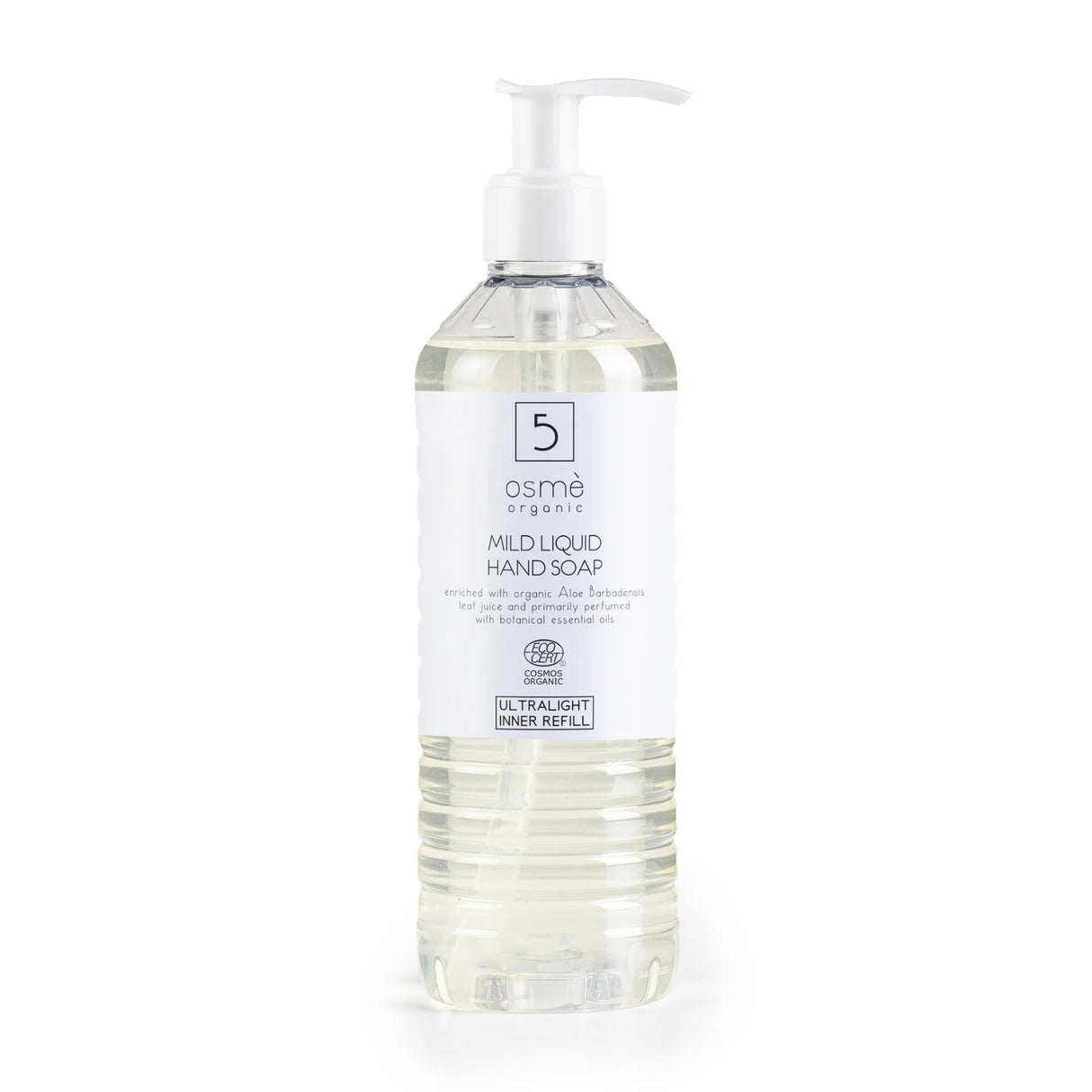 Osmè Cartuccia Dispenser Sapone Liquido delicato per Ecover (370 ml) - Certificato Cosmos Organic Made in Italy