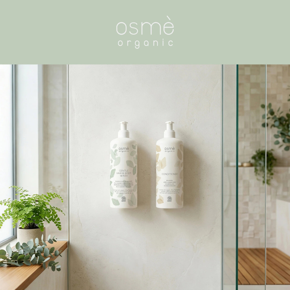 Osmè Ecover in ABS per cartuccia Shampoo Doccia delicato capelli e corpo