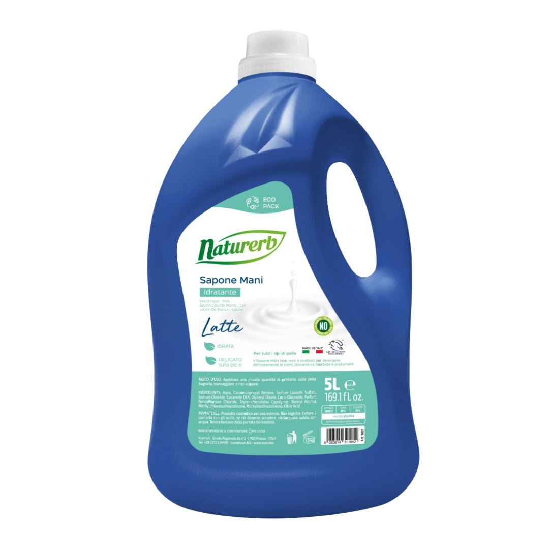 Sapone Mani Latte Naturerb 5 Litri