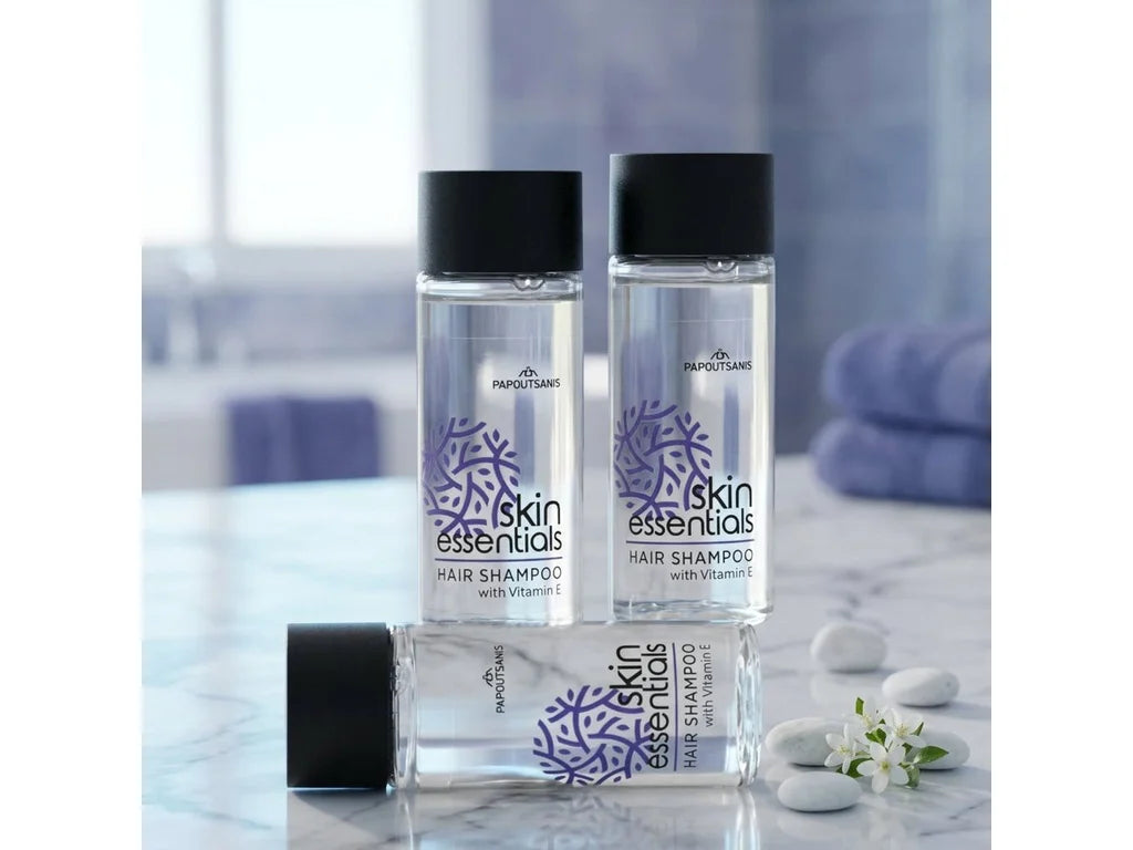 Shampoo Skin Essentials Flacone Monodose 33 ml per Hotel, B&B e Case Vacanze