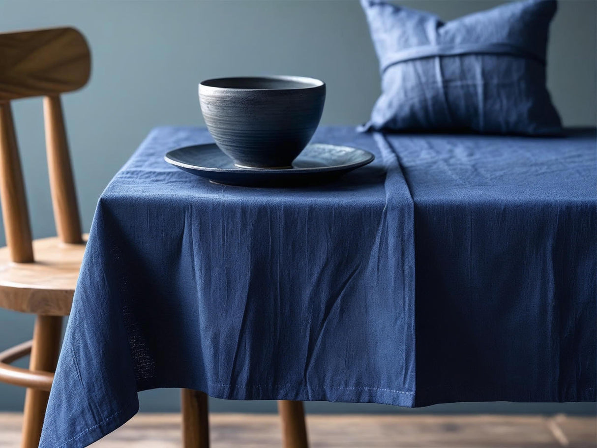 Tovaglia Zalea in puro cotone tinta unita Made in Italy – Vari colori e misure