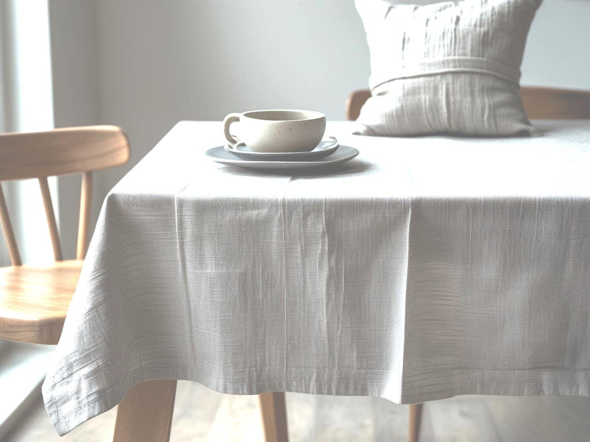 Tovaglia Zalea in puro cotone tinta unita Made in Italy – Vari colori e misure