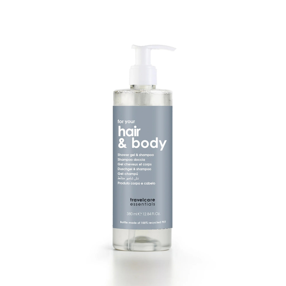 Travelcare Essentials Dispenser Shampoo Doccia In Flacone Ricaricabile (380 ml)