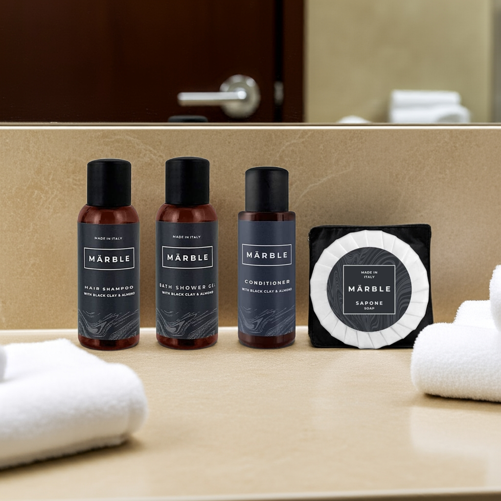 Kit cortesia Marble Premium Linea elegante e moderna Made in Italy