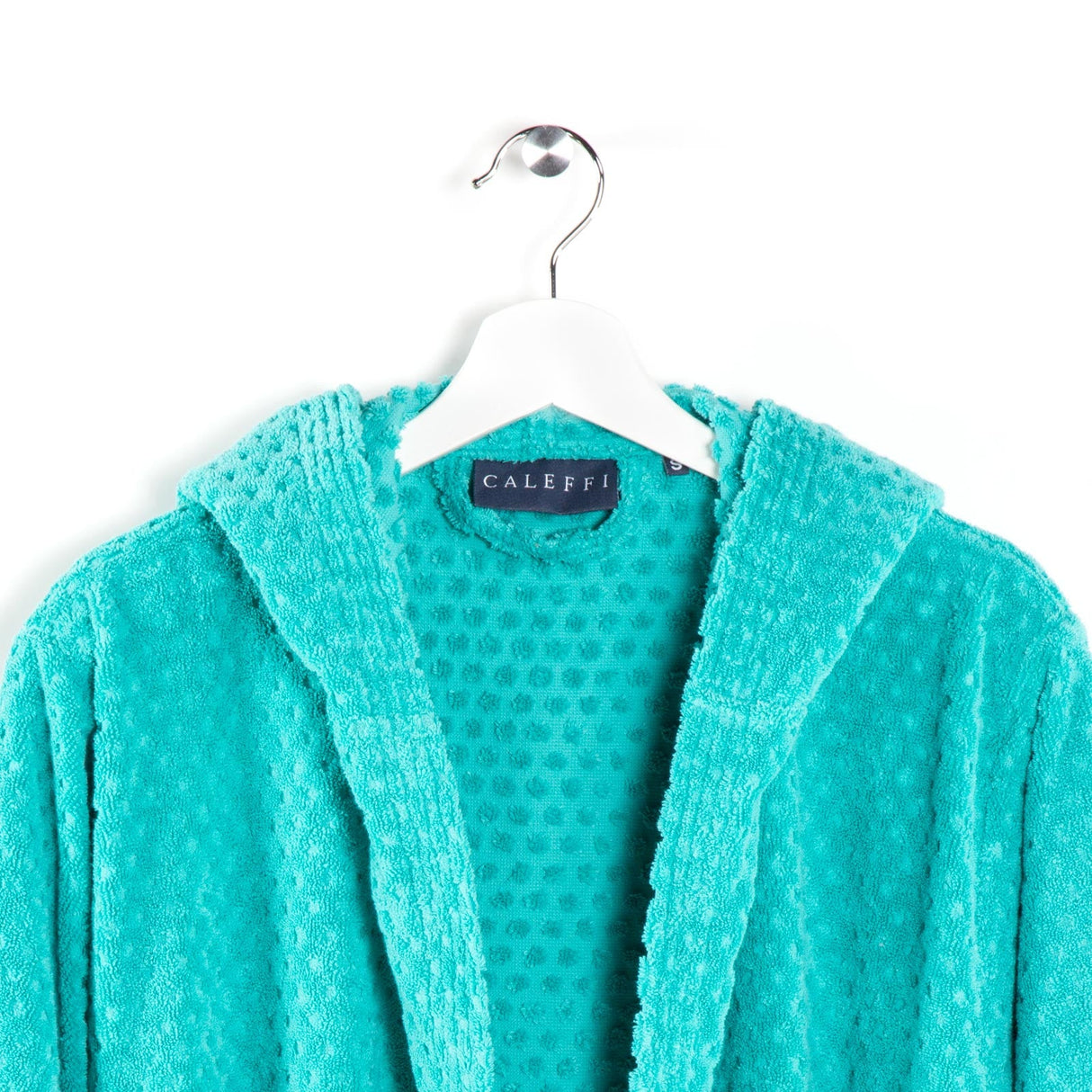 Caleffi Accappatoio con Cappuccio in Cotone Sirena '99 Spugnissima Tinta Unita VARI COLORI