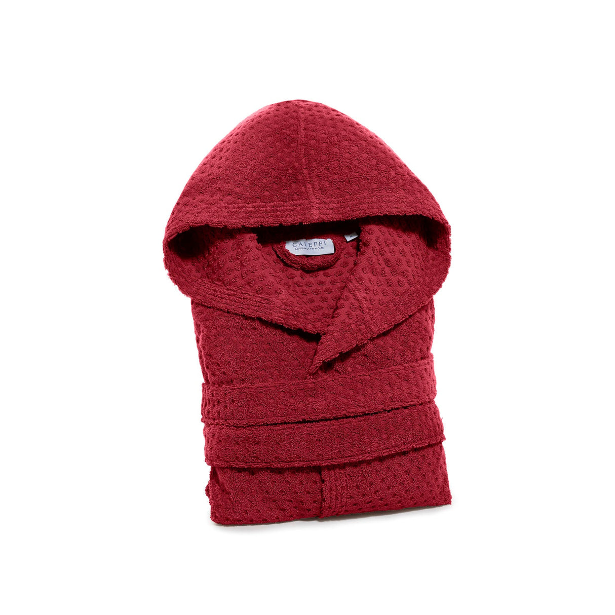 Caleffi Accappatoio con Cappuccio in Cotone Sirena '99 Spugnissima Tinta Unita VARI COLORI