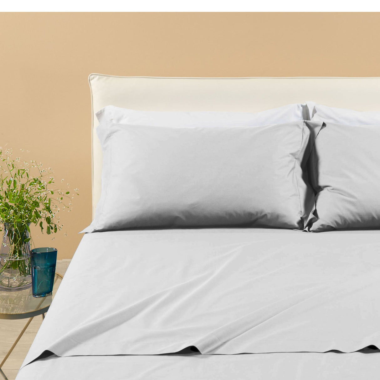 Caleffi Completo Lenzuola in Percalle tinta unita Dreaming Vari Colori