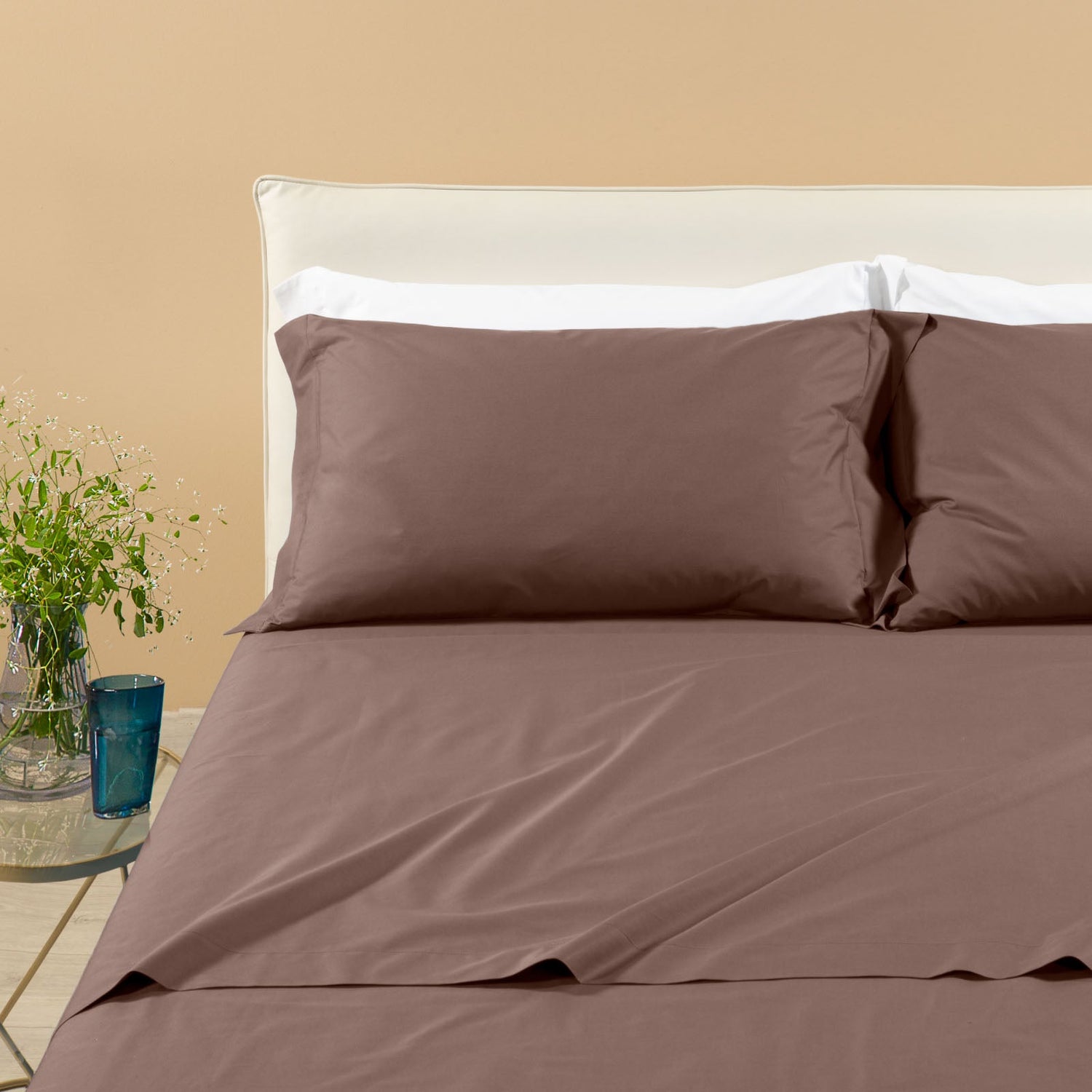 Caleffi Completo Lenzuola in Percalle tinta unita Dreaming Vari Colori