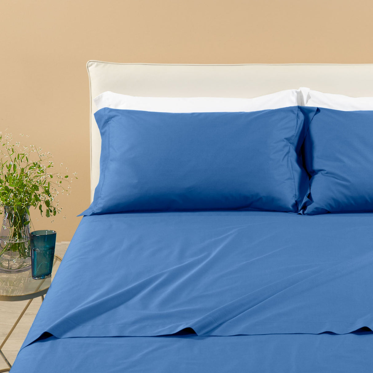 Caleffi Completo Lenzuola in Percalle tinta unita Dreaming Vari Colori