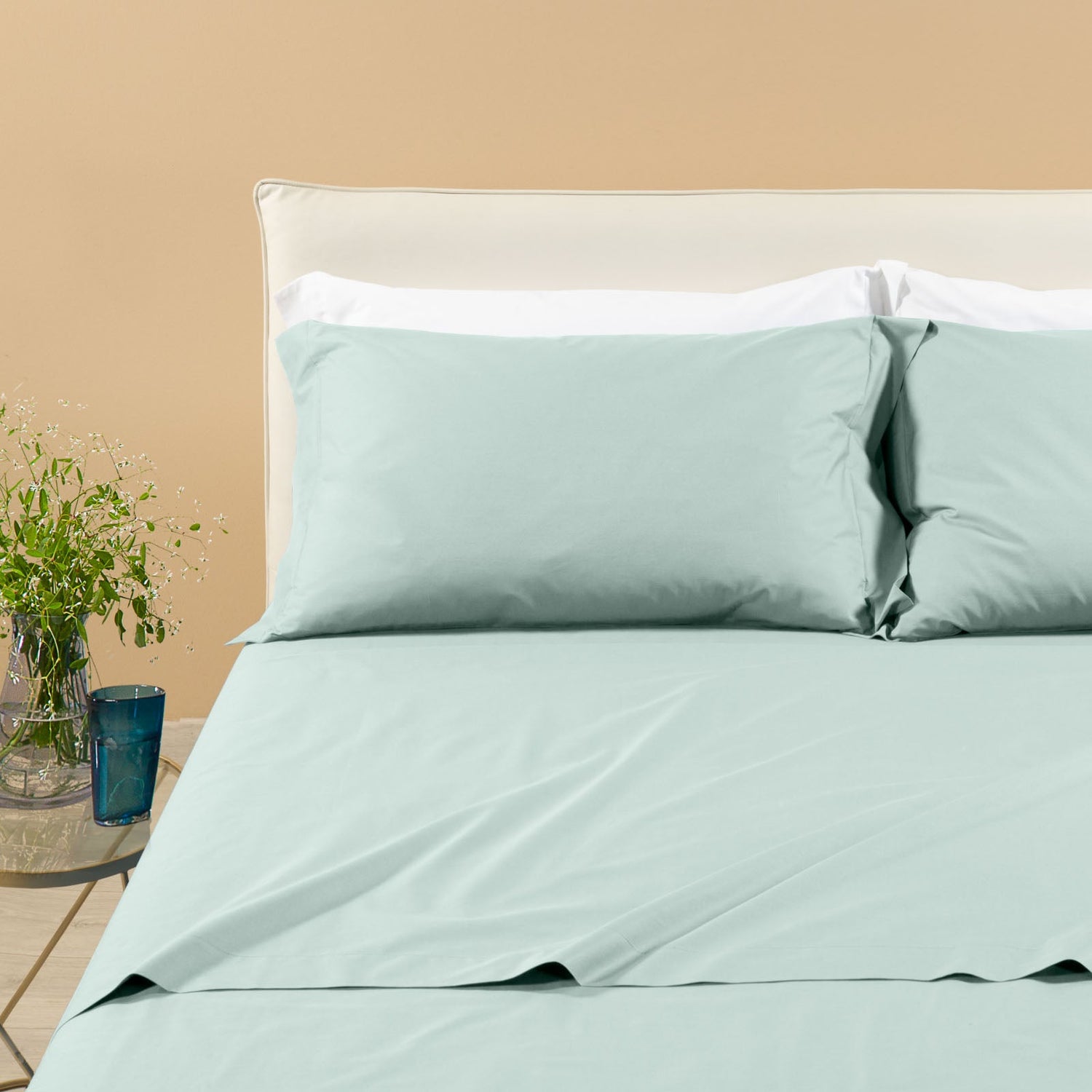 Caleffi Completo Lenzuola in Percalle tinta unita Dreaming Vari Colori