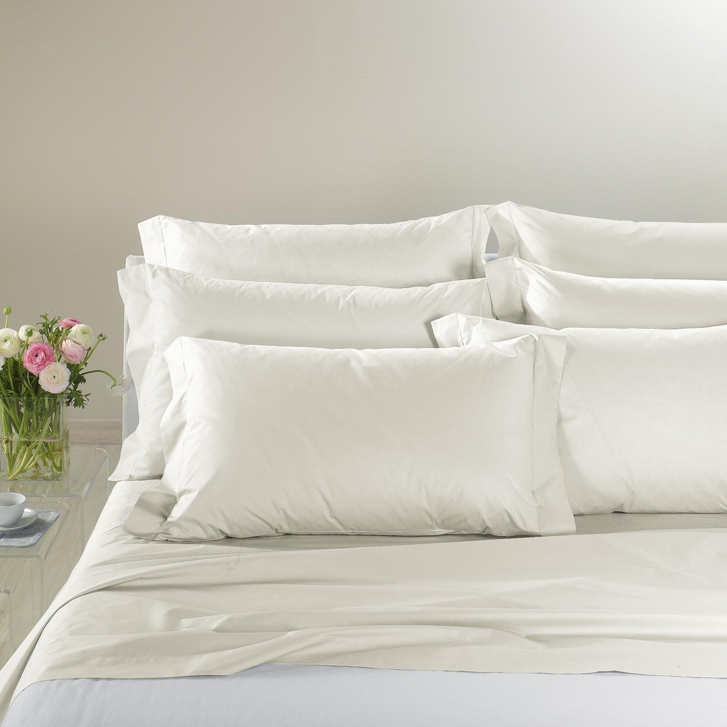 Caleffi Completo Lenzuola in Percalle tinta unita Dreaming Vari Colori