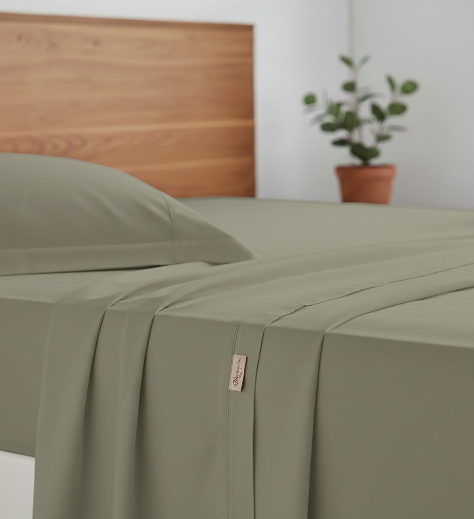 Completo Letto Tinta Unita Vari Colori Cotone Percalle 200 Fili linea ARIA - Matrimoniale