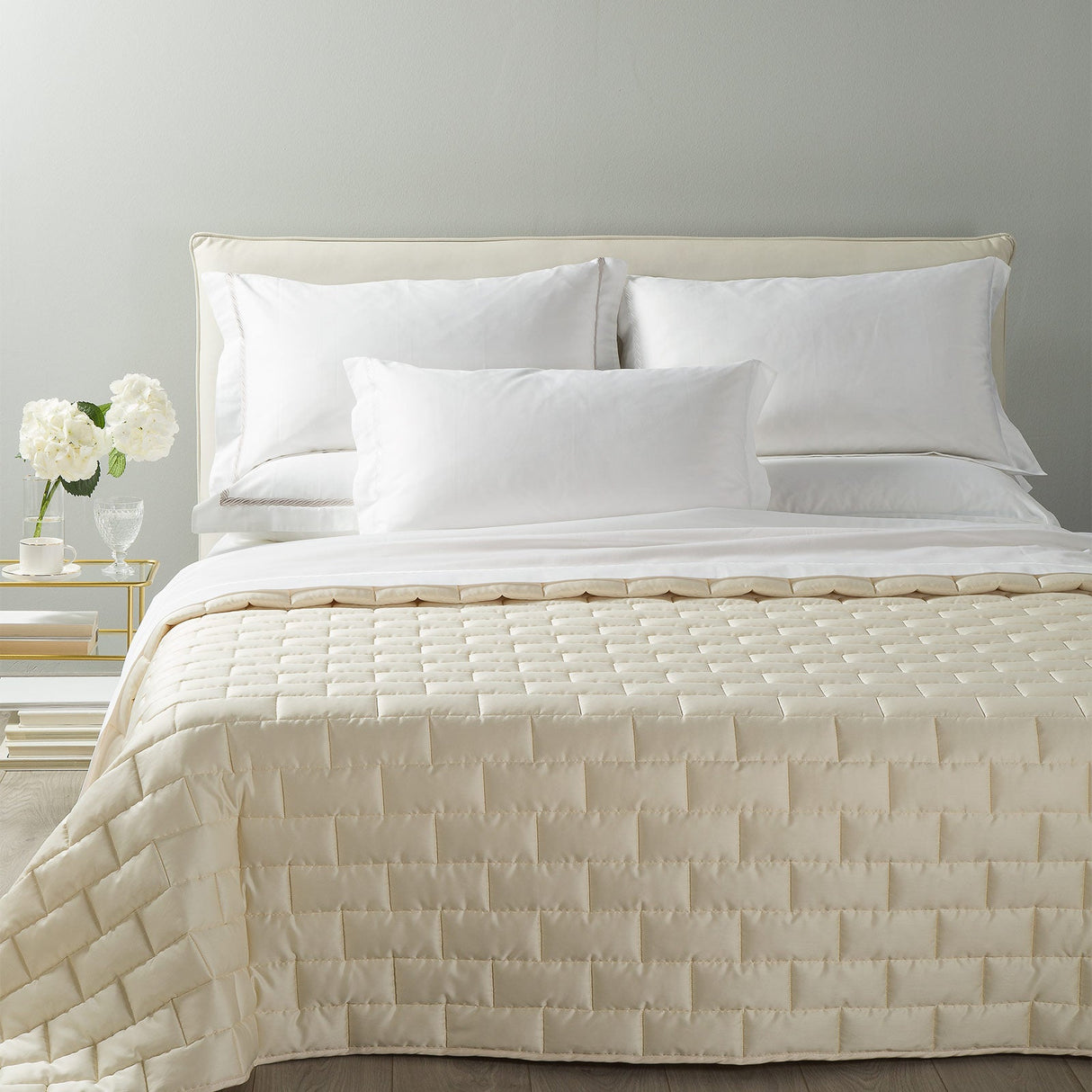 Caleffi Copriletto Trapuntato Matrimoniale in Raso di cotone Klio Dreaming 80 gr/mq