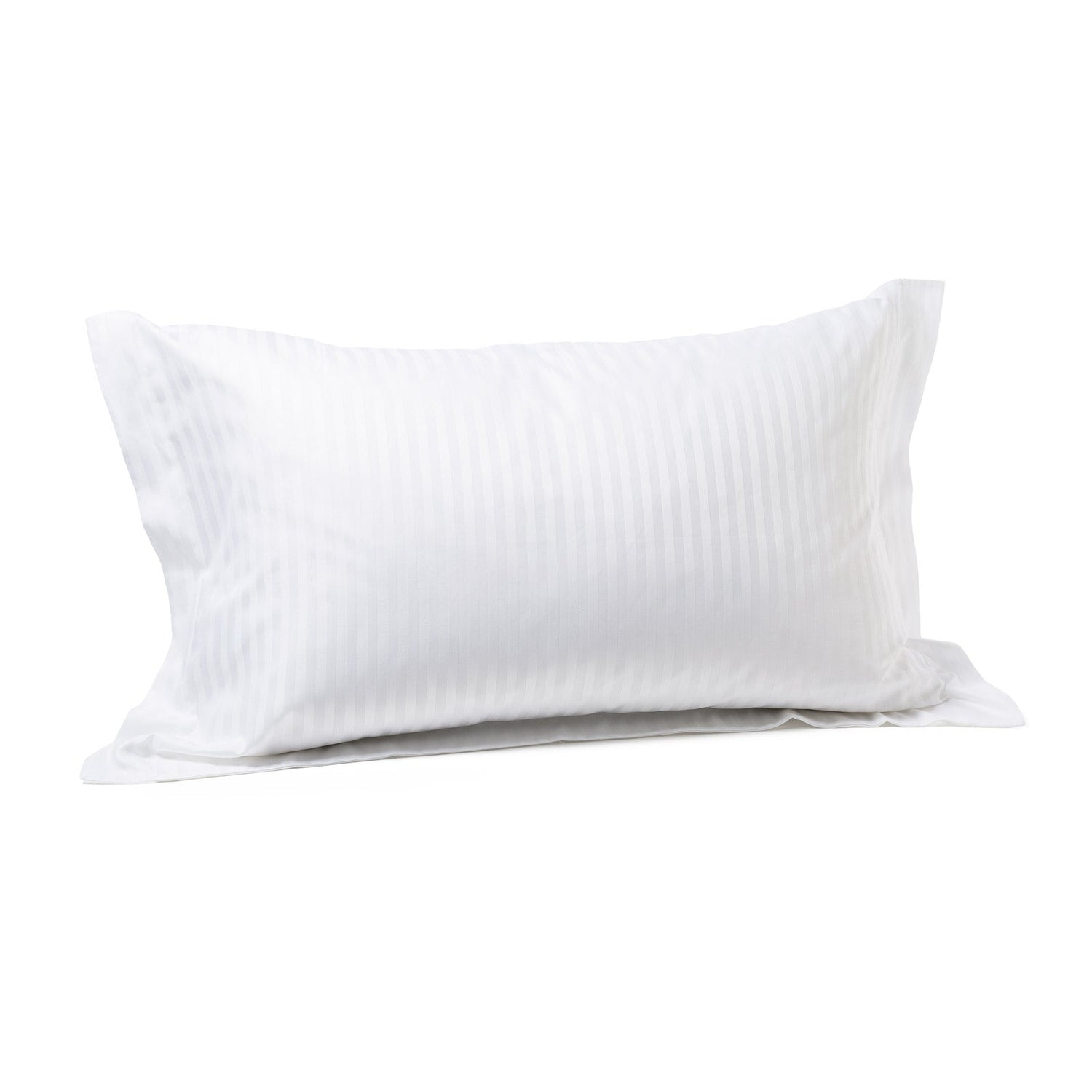 Caleffi Coppia Federe in Raso di cotone rigato Linea Hotellerie 50 x 80 cm