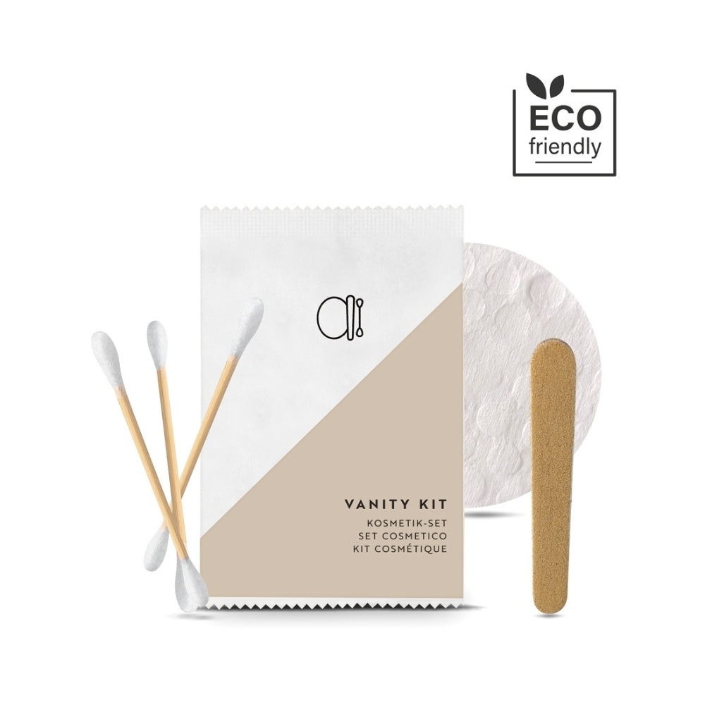 Set Vanity BIO monouso per Hotel e B&B in bustina di carta