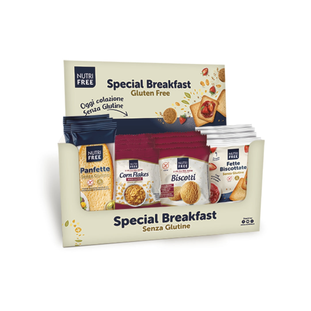 Kit Colazione senza glutine e senza lattosio Nutrifree Monodose per Hotel