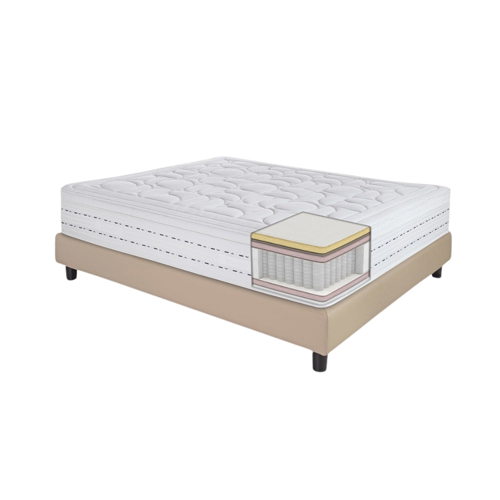 Magniflex Materasso Hotel Forte dei Marmi ignifugo con Molle Insacchettate + Memoform Anatomico Made in Italy (H 29 o 31 cm)