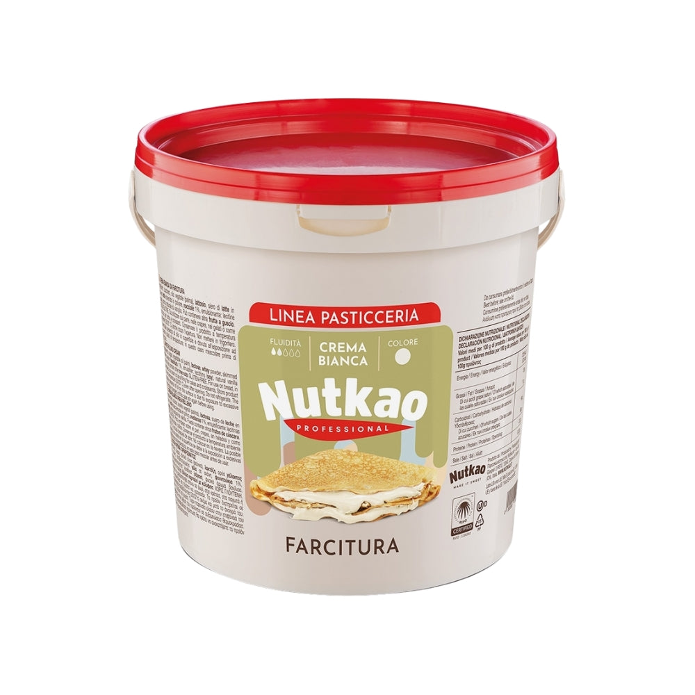 Crema bianca con latte da farcitura Nutkao Professional 3 kg