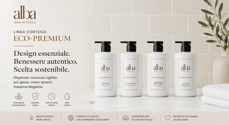 Il Lusso Sostenibile in Hotel: Perché Scegliere i Dispenser Eco-Premium Alba Spa Rituals