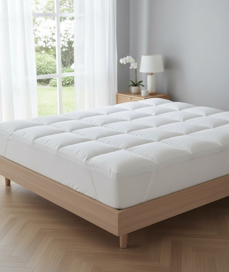 Topper Letto Anallergico in Fibra Altezza 7 cm - Imbottitura 770 gr/mq