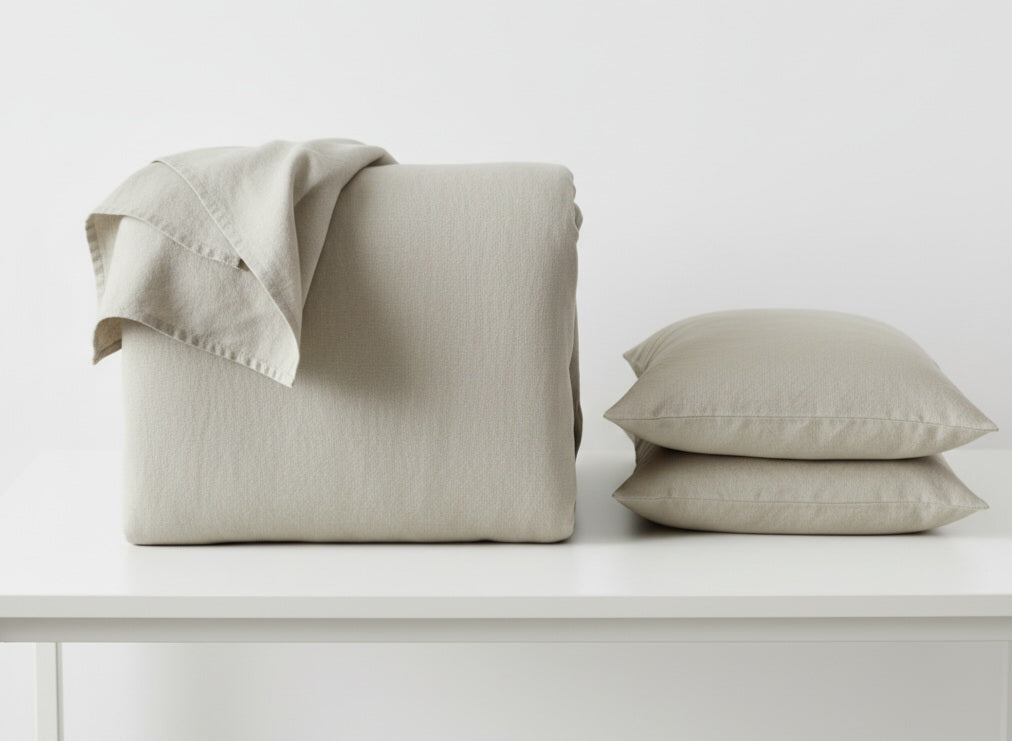 Copripiumino + Federe in cotone percalle – Tinta unita Vari Colori