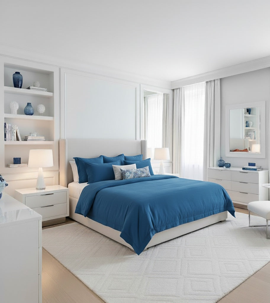 Copripiumino + Federe in cotone percalle – Tinta unita Vari Colori