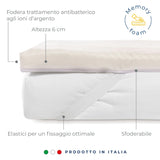 Caleffi Topper in Memory I dormissimi H 6 cm Made in Italy