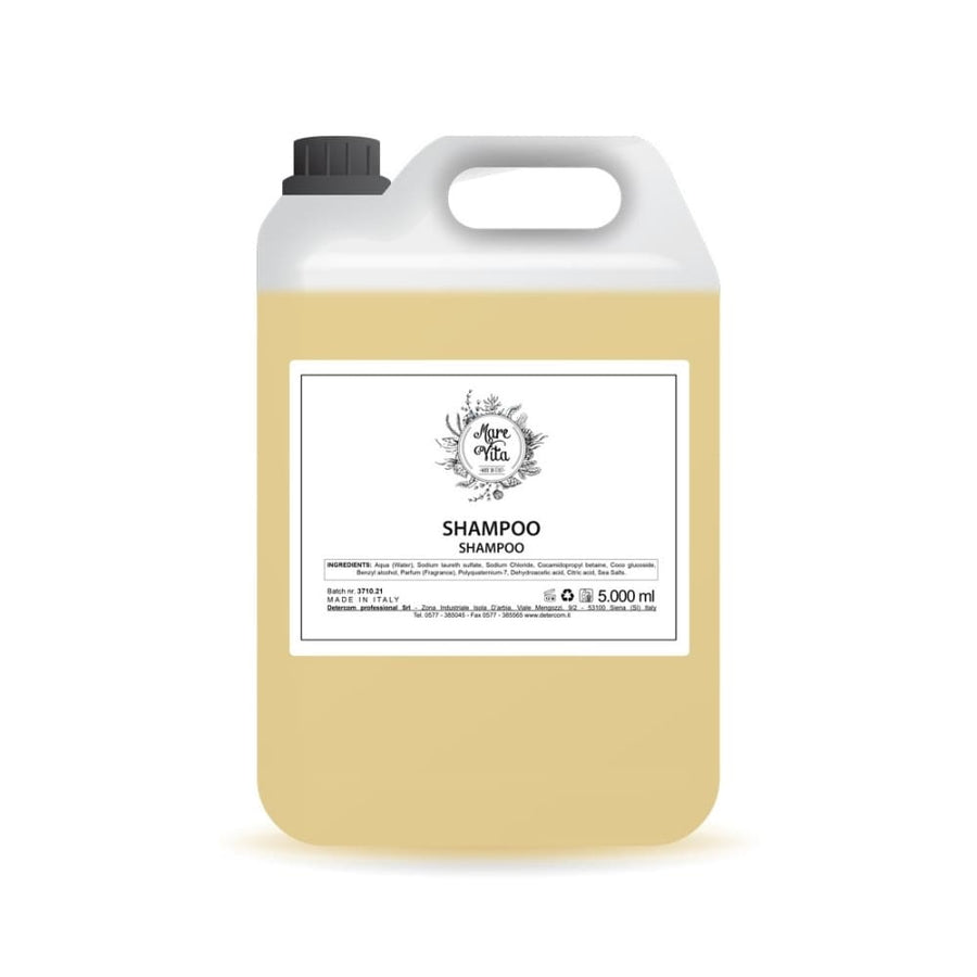Tanica di ricarica shampoo Marevita da 5 litri per dispenser hotel
