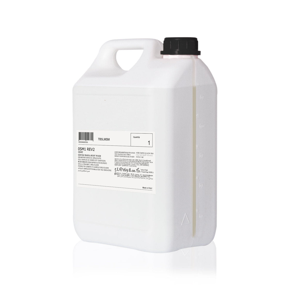 Tanica di ricarica per Dispenser Shampoo Doccia Osmè 5 L