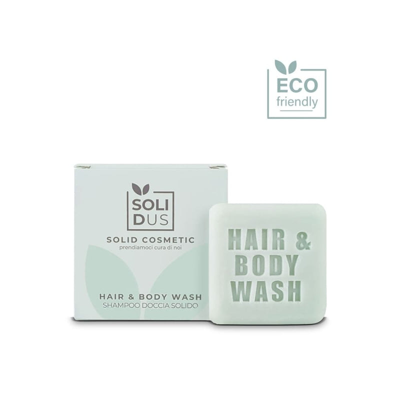 Shampoo doccia solido plastic free per hotel