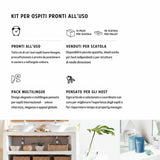 Kit di Benvenuto Bagno - Set Cortesia Completo per B&B e Case Vacanza Made in Italy