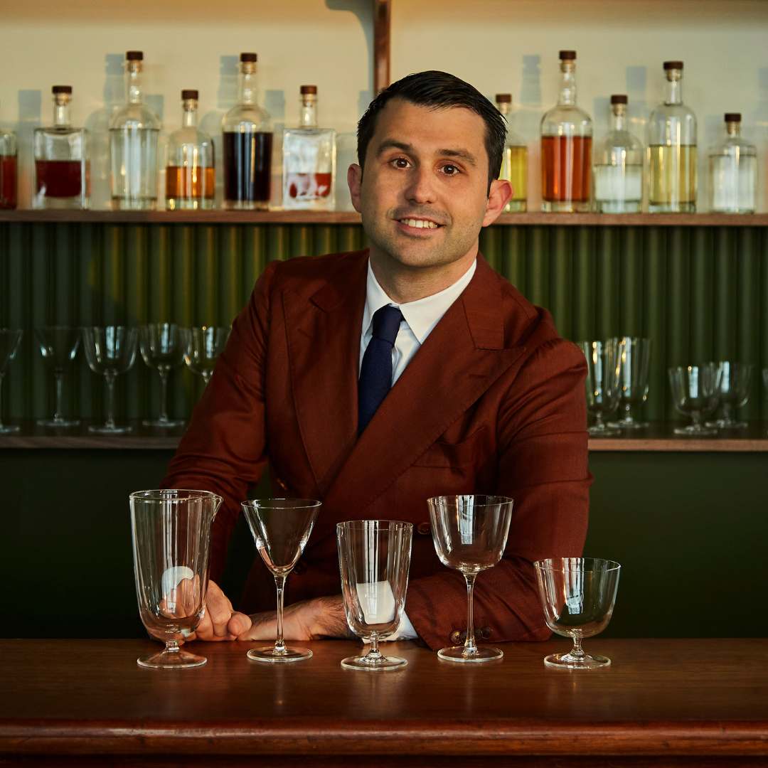 Bar/Giani Set of 2 Cocktail Glass Long Stem