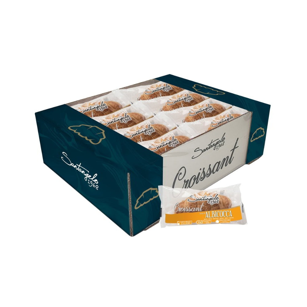 Croissant all'Albicocca Santangelo colazione Hotel e B&B – Confezione da 16 Monoporzioni da 55 gr