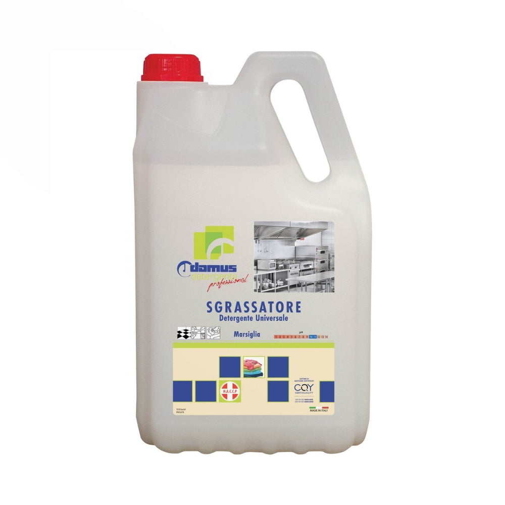 Domus Sgrassatore Detergente Universale Marsiglia ad Uso Professionale - Tanica da 5 Kg