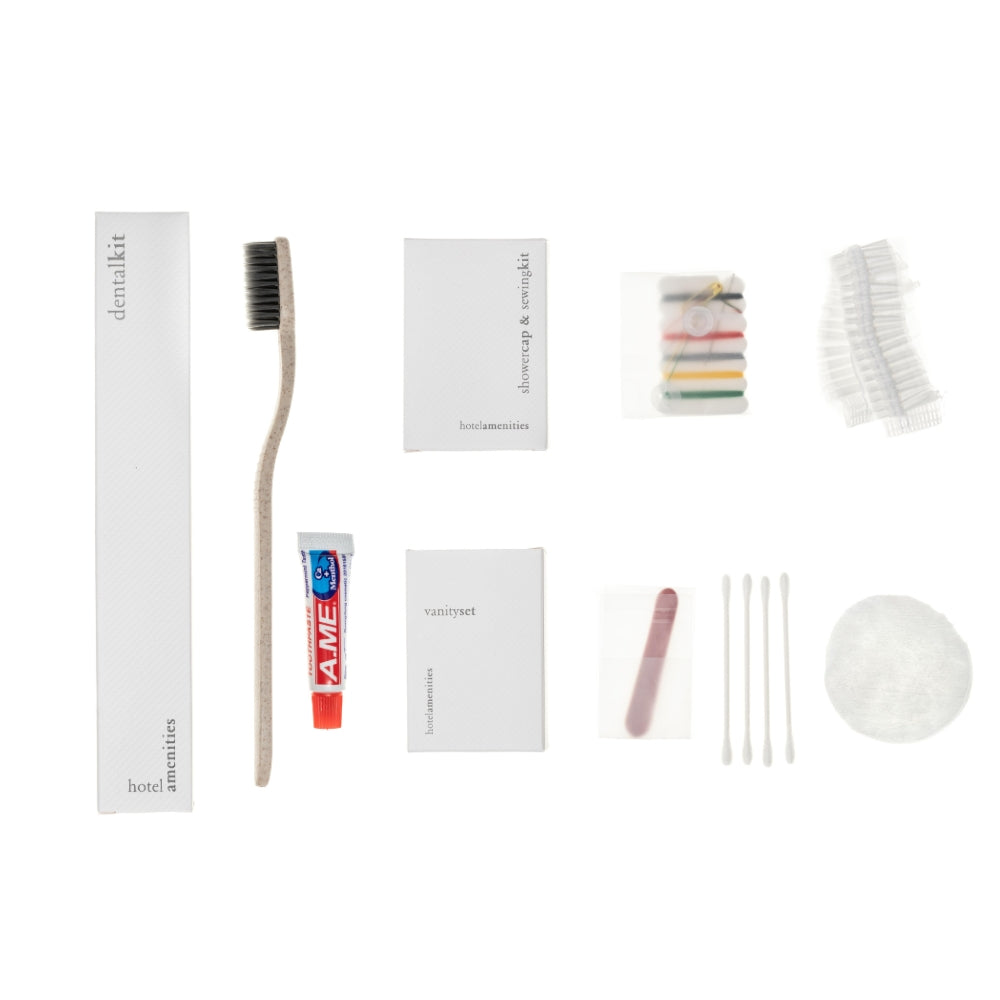 Kit Cortesia Hotel e B&B Amenities in Eco Box Bianca