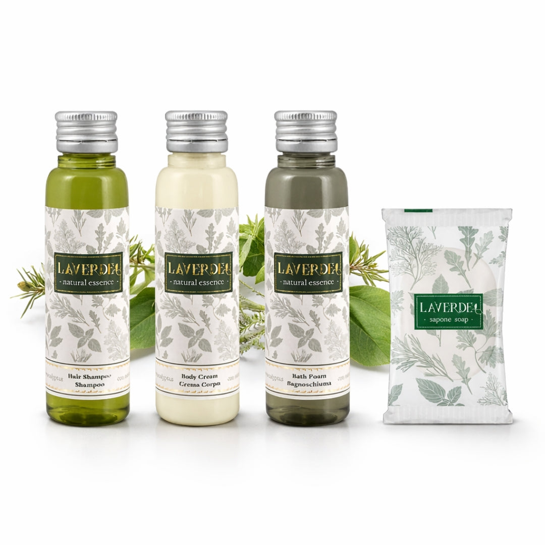 Kit Cortesia Lusso Laverde con Estratti di Erbe Made in Italy
