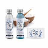 Mini Set Cortesia Hotel Marevita – Kit Benvenuto con Shampoo, Bagnoschiuma e Saponetta (Made in Italy)