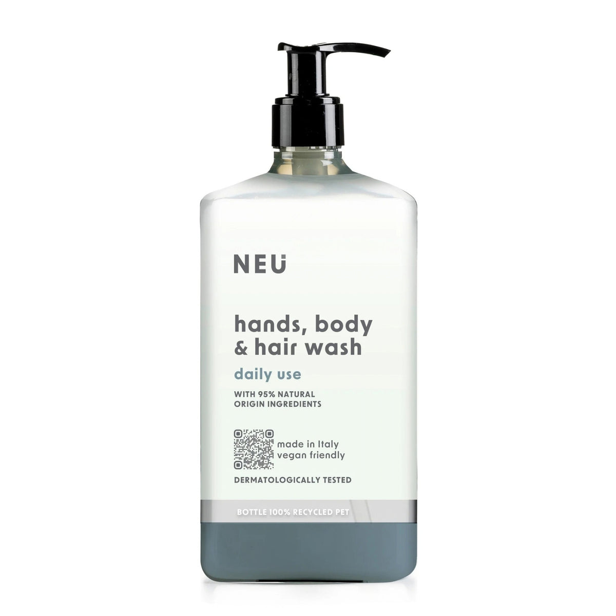 Dispenser Neu 3 in 1  Gel Mani, Corpo & Capelli Formato Maxi (600 ml) - Made in Italy